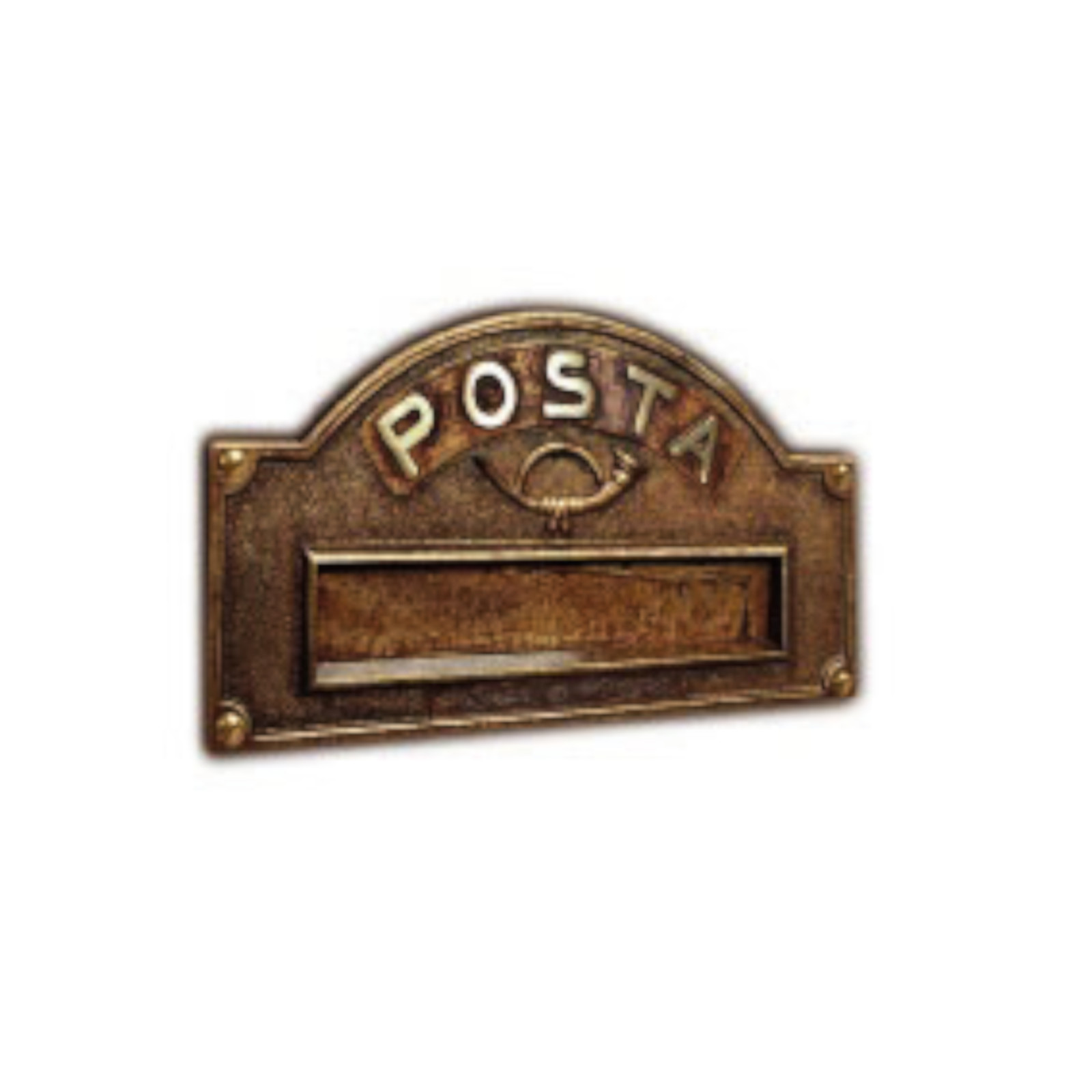Placca buca lettere in ottone S670