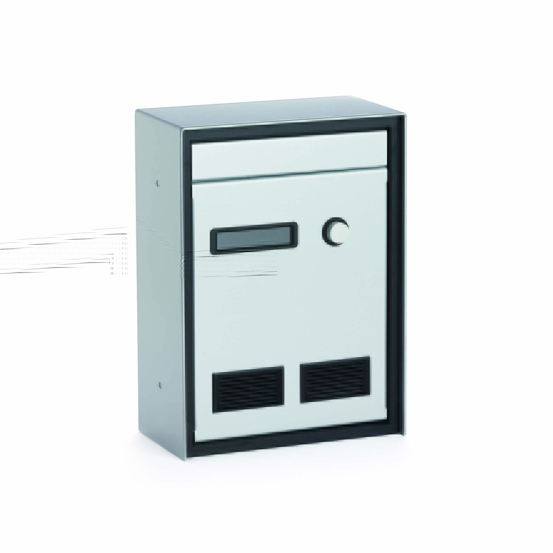 SCT8P pass-trough recessed letterbox for railing