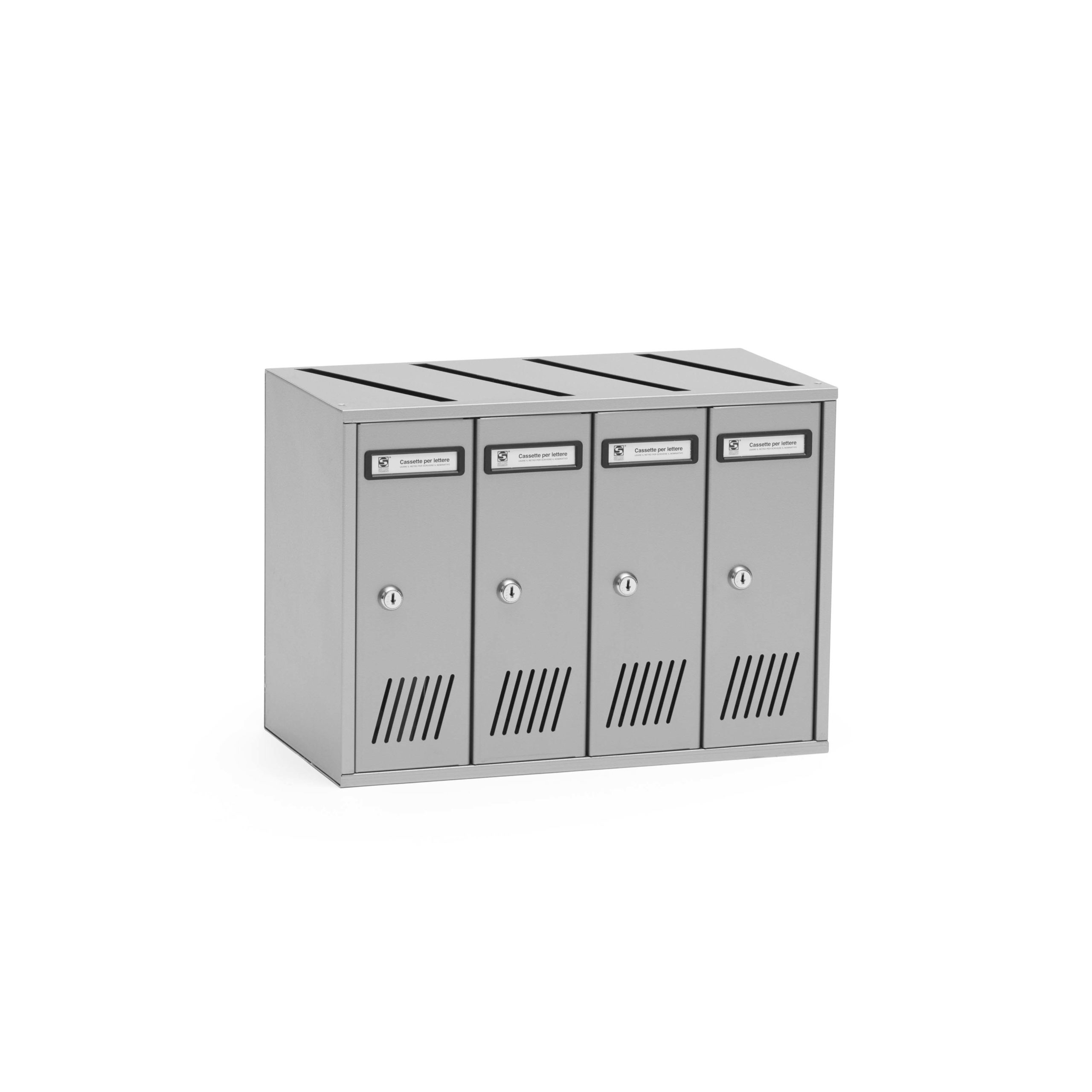 Standard modular letterbox units SC7V - 4 letterboxes