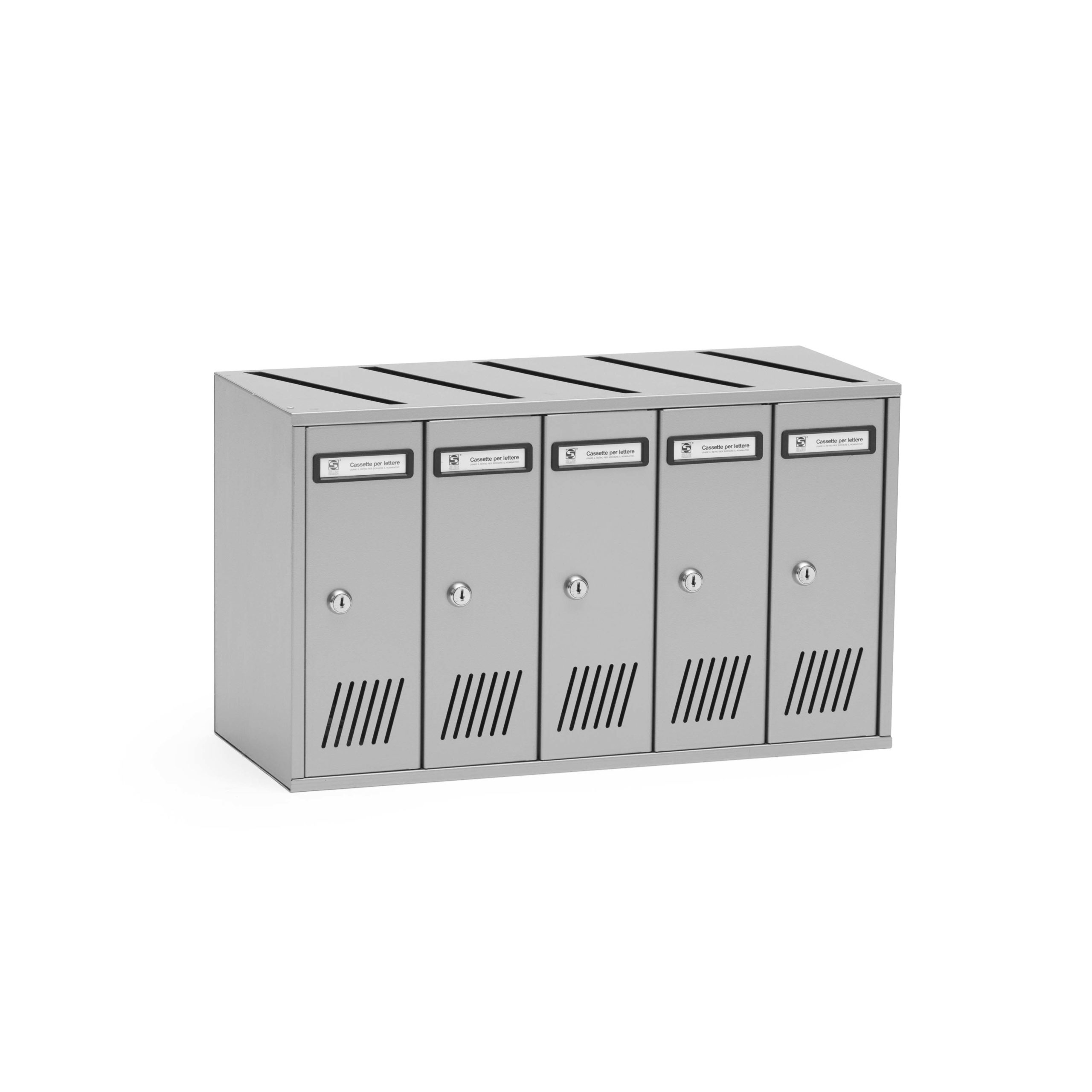 Standard modular letterbox units SC7V – 5 letterboxes