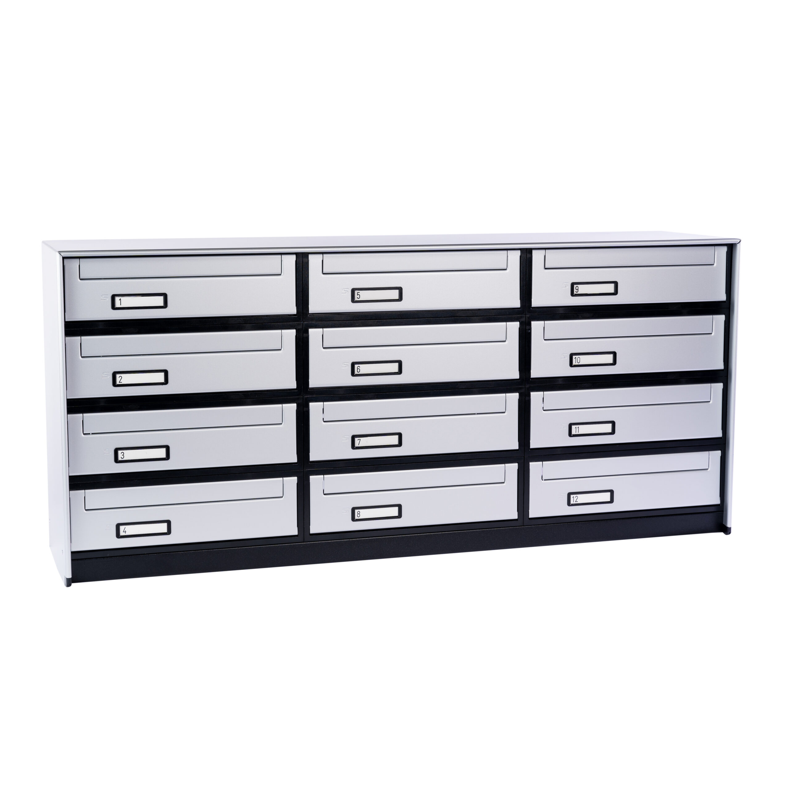 SC6 standard modular letterbox units with rear mail collection - 12 mailboxes