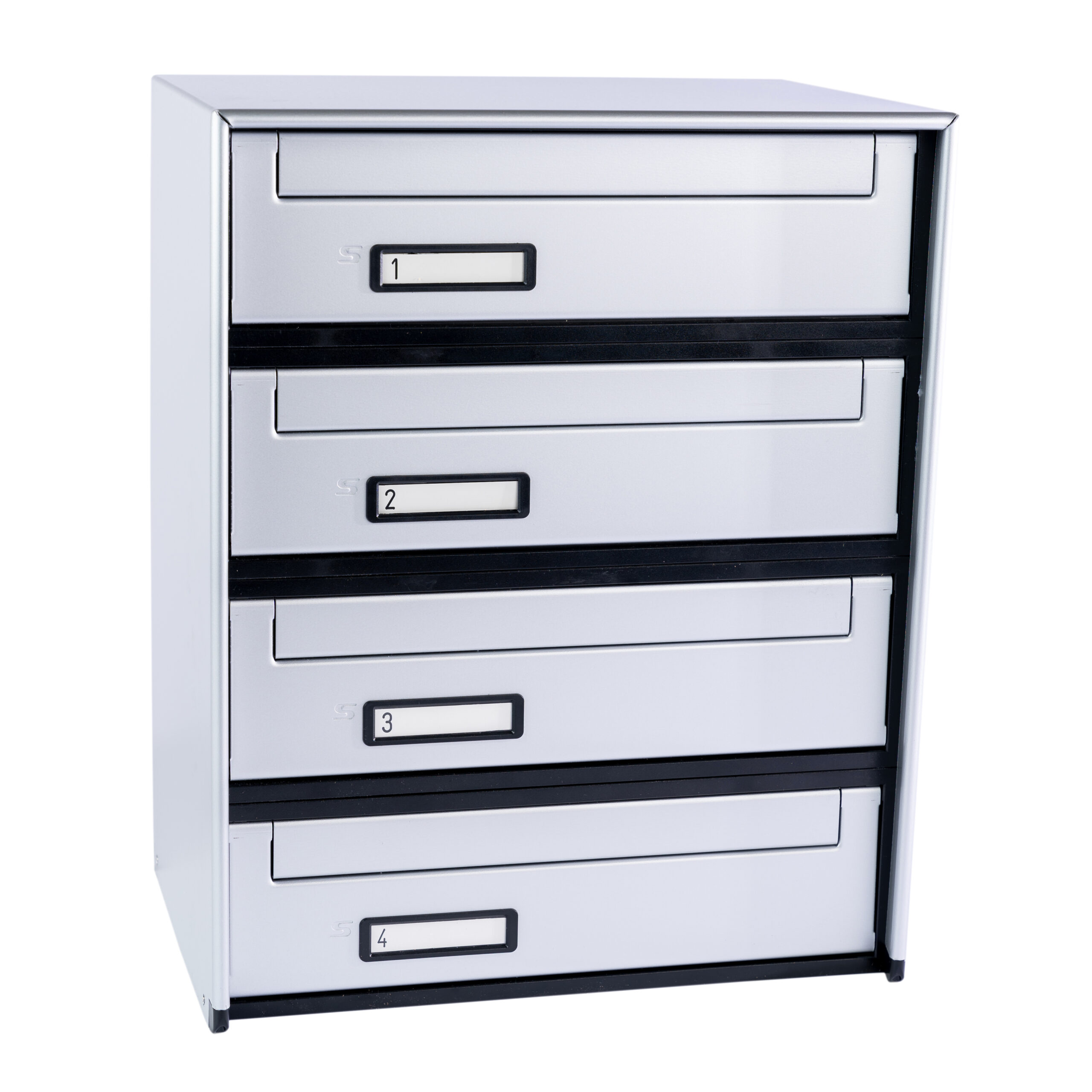 SC6 standard modular letterbox units with rear mail collection – 4 mailboxes