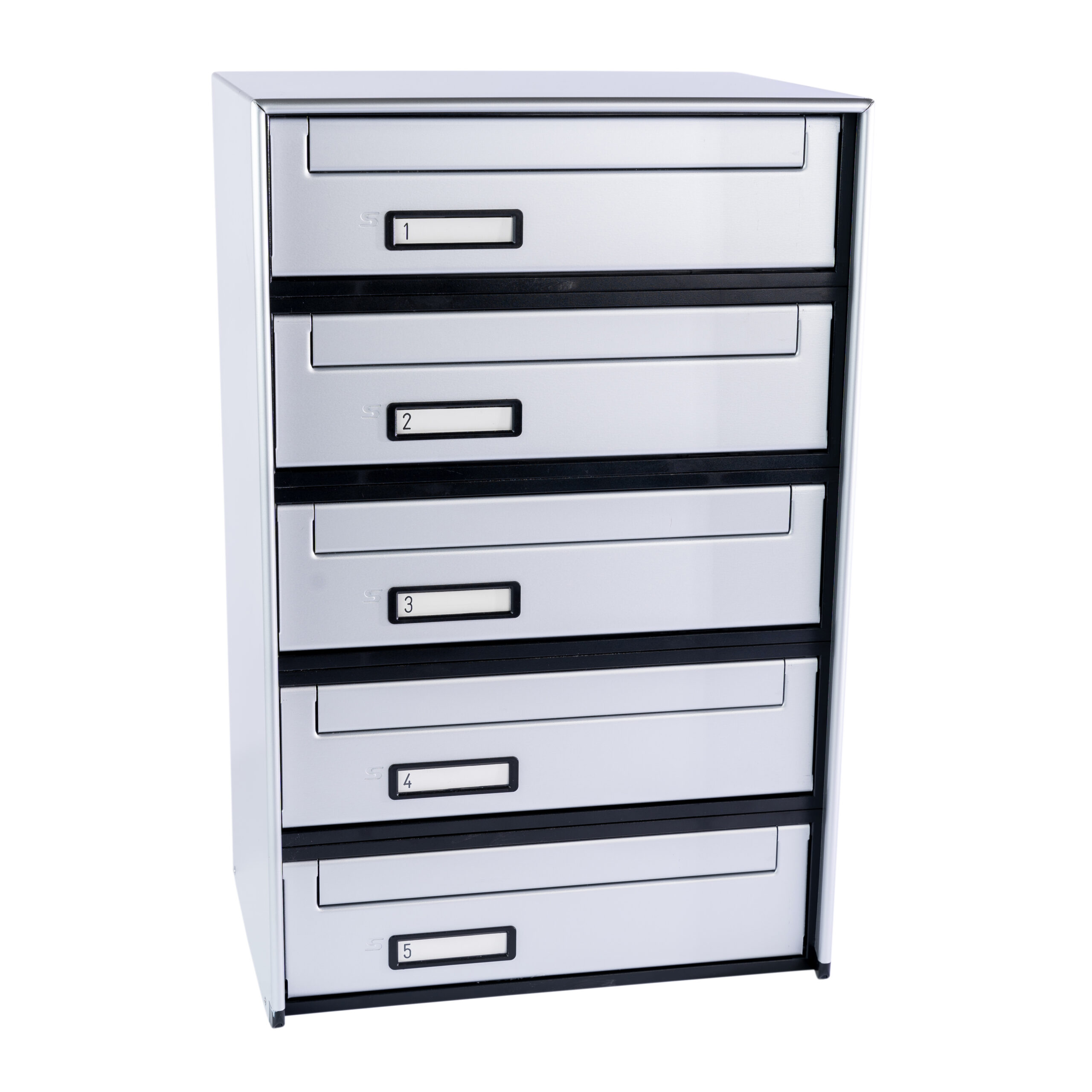 SC6 standard modular letterbox units with rear mail collection – 5 mailboxes